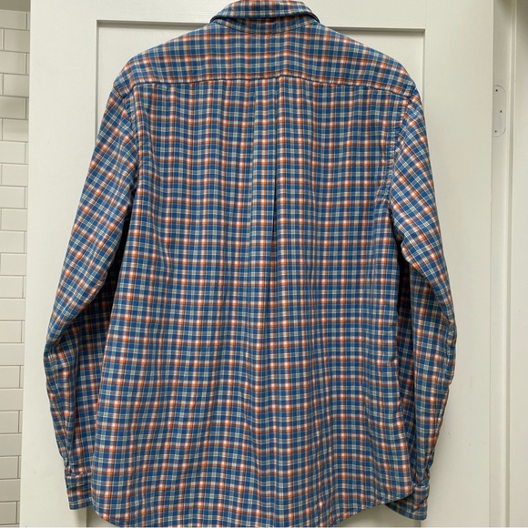 TWO Ralph Lauren XL long sleeve cotton button down dress shirts chambray check - Picture 9 of 13